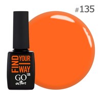 Изображение  Gel polish GO Active 135 Find Your Way juicy orange, 10 ml, Volume (ml, g): 10, Color No.: 135