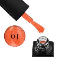 Изображение  Гель-лак GO Active High Light 01 оранжевый, светоотражающий, 10 мл, Объем (мл, г): 10, Цвет №: 01