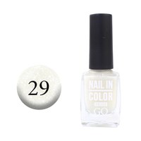 Изображение  Лак для ногтей Go Active Nail in Color 029 молочно-прозрачный с золотистой слюдой, 10 мл, Объем (мл, г): 10, Цвет №: 029