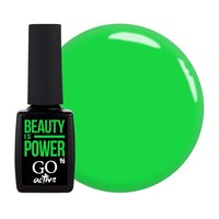 Изображение  Gel polish GO Active 096 Beauty is Power bright light green, 10 ml, Volume (ml, g): 10, Color No.: 96