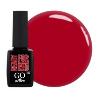 Изображение Gel polish GO Active 104 Ready For Red strawberry red, 10 ml, Volume (ml, g): 10, Color No.: 104