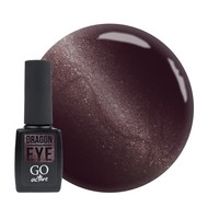 Изображение  Гель-лак GO Active Dragon Eye 04 коричневый графит с пепельным бликом, 10 мл, Объем (мл, г): 10, Цвет: 04