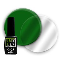 Изображение  Гель-лак GO Active Glass Effect 06 витражный зеленый, 10 мл, Объем (мл, г): 10, Цвет №: 06