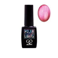 Изображение  Gel polish GO Active Polar Lights 01 pink with a bright highlight, 10 ml (Cat's eye), Volume (ml, g): 10, Color No.: 1