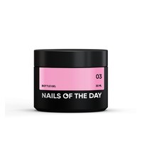 Изображение  Nails of the Day Bottle Gel 03 – нежно-розовый сверхпрочный гель, 30 мл, Объем (мл, г): 30, Цвет №: 03