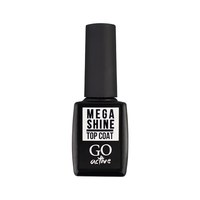 Изображение  Top for gel polish without a sticky layer GO Active Mega Shine Top Coat, 10 ml
