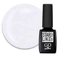 Изображение  Top for gel polish without a sticky layer GO Active Starlike Top Coat 03 Euphoria with shimmer, 10 ml