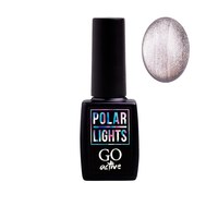 Изображение  Гель-лак GO Active Polar Lights 05 серебро с ярким бликом, 10 мл (Кошачий глаз), Объем (мл, г): 10, Цвет №: 05