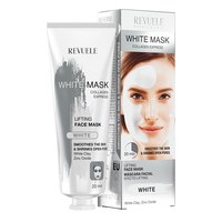 Зображення  Експрес-маска для обличчя REVUELE White Mask Collagen Express з колагеном, 80 мл