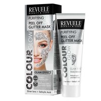 Изображение  Mask-film cleansing REVUELE Color Glow Glitter silver with sparkles, 80 ml