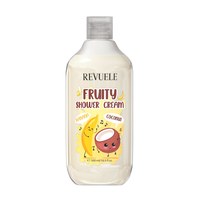 Изображение  Крем для душа REVUELE Fruity Shower Cream с кокосом и бананом, 500 мл