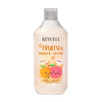 Изображение  Крем для душа REVUELE Fruity Shower Cream с персиком и абрикосой, 500 мл