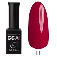 Зображення  Гель-лак для нігтів GGA Professional 10 мл, № 116 Honeysuckle (Бордовий), Цвет №: 116