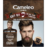 Изображение  Hair dye, beard, mustache Delia Cameleo Men Gray Off Light Brown, 2x15 ml