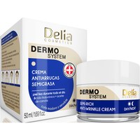 Зображення  Крем для обличчя, антивіковий Delia Dermo System Semi-Rich Anti-Wrinkle Cream, 50 мл