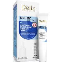 Зображення  Крем для шкіри навколо очей Delia Dermo System Smoothing & Moisturizing Under-Eye Cream, 15 мл