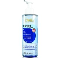 Зображення  Гель для вмивання обличчя та області навколо очей Delia Dermo System Gel Wash For Face & Eye Area, 200 мл