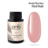 Зображення  Відновлююча база з нейлоновими волокнами PNB Revital Fiber Base 30 мл, Floral Nude, Об'єм (мл, г): 30, Цвет №: FloralNude