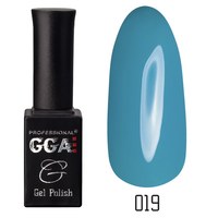 Изображение  Gel polish for nails GGA Professional 10 ml, № 019 CERULEAN (Blue), Color No.: 19