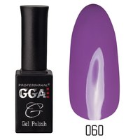 Изображение  Gel polish for nails GGA Professional 10 ml, № 060 AMETHYST (Purple), Color No.: 60