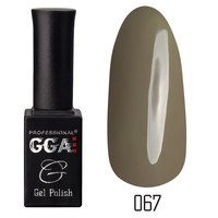 Изображение  Гель-лак для ногтей GGA Professional 10 мл, № 067 CAMBRIDGE BLUE (Серый), Цвет №: 067
