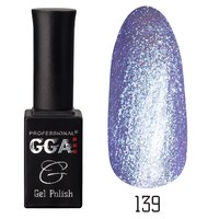 Изображение  Gel polish for nails GGA Professional 10 ml, № 139 (Pale blue with microshine), Color No.: 139