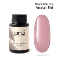 Изображение  Восстанавливающая база с нейлоновыми волокнами PNB Revital Fiber Base 30 мл, Porcelain Pink, Объем (мл, г): 30, Цвет №: PorcelainPink