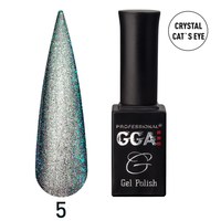 Изображение  Гель-лак для ногтей GGA Professional Crystal Cat's Eye 10 мл, № 05, Объем (мл, г): 10, Цвет №: 05