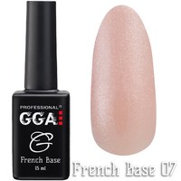 Изображение  Base for gel polish GGA Professional French Base 15 ml, No. 07, Color No.: 7
