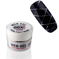 Зображення  Гель павутинка GGA Professional Web-Gel 5 мл, № 02 Срібло, Об'єм (мл, г): 5, Цвет №: 02