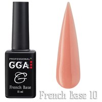 Изображение  Base for gel polish GGA Professional French Base 15 ml, No. 10, Color No.: 10