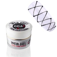 Зображення  Гель павутинка GGA Professional Web-Gel 5 мл, № 04 Чорний, Об'єм (мл, г): 5, Цвет №: 04
