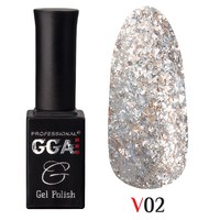Зображення  Гель-лак для нігтів GGA Professional Vegas 10 мл, № 02, Об'єм (мл, г): 10, Цвет №: 02