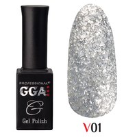 Изображение  Gel polish for nails GGA Professional Vegas 10 ml, No. 01, Volume (ml, g): 10, Color No.: 1