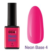 Изображение  База для гель-лака GGA Professional Neon Base 15 мл, № 04, Цвет №: 04