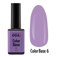 Изображение  Base for gel polish GGA Professional Color Base 15 ml, No. 06, Volume (ml, g): 15, Color No.: 6