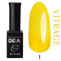 Зображення  Гель-лак для нігтів GGA Professional Вітражний 10 мл, № 01, Об'єм (мл, г): 10, Цвет №: 01