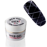 Зображення  Гель павутинка GGA Professional Web-Gel 5 мл, № 01 Білий, Об'єм (мл, г): 5, Цвет №: 01