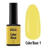 Изображение  Base for gel polish GGA Professional Color Base 15 ml, No. 01, Volume (ml, g): 15, Color No.: 1