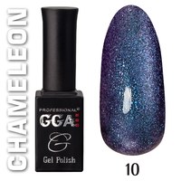 Зображення  Гель-лак для нігтів GGA Professional Chameleon 10 мл, № 10, Об'єм (мл, г): 10, Цвет №: 10