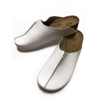 Изображение  Clog "Wellness" on a cork sole Kodi 20086848, (genuine leather, white, river 38), Size: 38, Color: white
