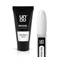 Изображение  Полиакриловый гель Uno Mixgel Quick Building Milk White, 30 г, Объем (мл, г): 30, Вариант: Milk White