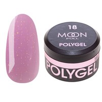 Изображение  Moon Full Poly Gel No18 Polygel for nail extension Pink Zephyr, 15 ml, Volume (ml, g): 15, Options: 18
