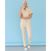 Изображение  Women's medical overalls Dallas beige s. 50, "WHITE ROBE" 127-367-715, Size: 50, Color: beige
