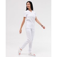 Изображение  Women's medical suit Marseille white s. 42, "WHITE ROBE" 383-324-708, Size: 42, Color: white
