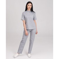 Изображение  Women's medical suit Denver gray s. 54, "WHITE ROBE" 429-328-679, Size: 54, Color: grey