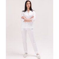 Изображение  Women's medical suit Elizabeth white s. 40, "WHITE ROBE" 441-324-679, Size: 40, Color: white