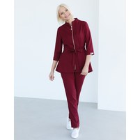 Изображение  Women's medical suit Michelle Marsala b. 40, "WHITE ROBE" 308-326-738, Size: 40, Color: marsala