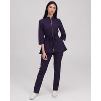 Изображение  Women's medical suit Michelle purple s. 40, "WHITE ROBE" 308-335-738, Size: 40, Color: violet