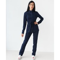 Изображение  Women's medical suit Montana dark blue s. 42, "WHITE ROBE" 332-406-715, Size: 42, Color: navy blue